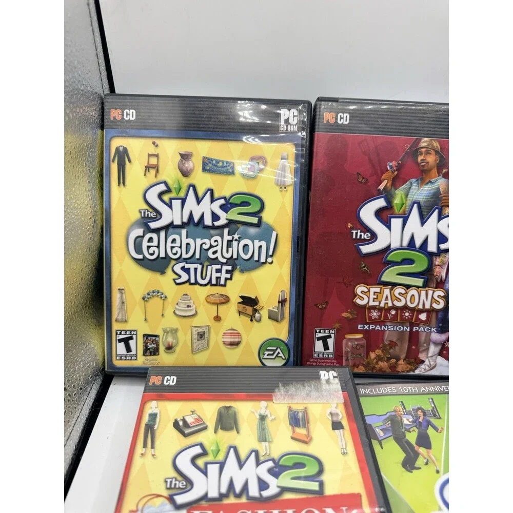 Lot Of 10 Sims 2 & 3 PC CD Win MAC Games : Seasons Late Night Loft Teen Stuff +